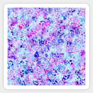 Blue and Purple Magic Impressionist Abstract Art Sticker